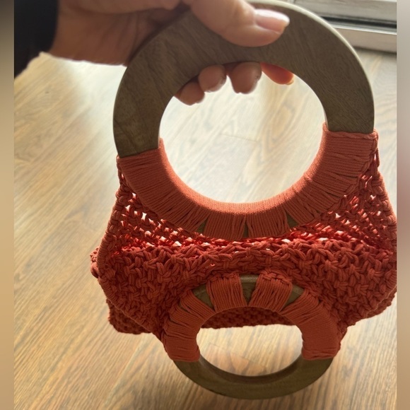 A New Day pink Women's Crochet Bag - Rust boho coquette cottagecore I - Picture 4 of 6